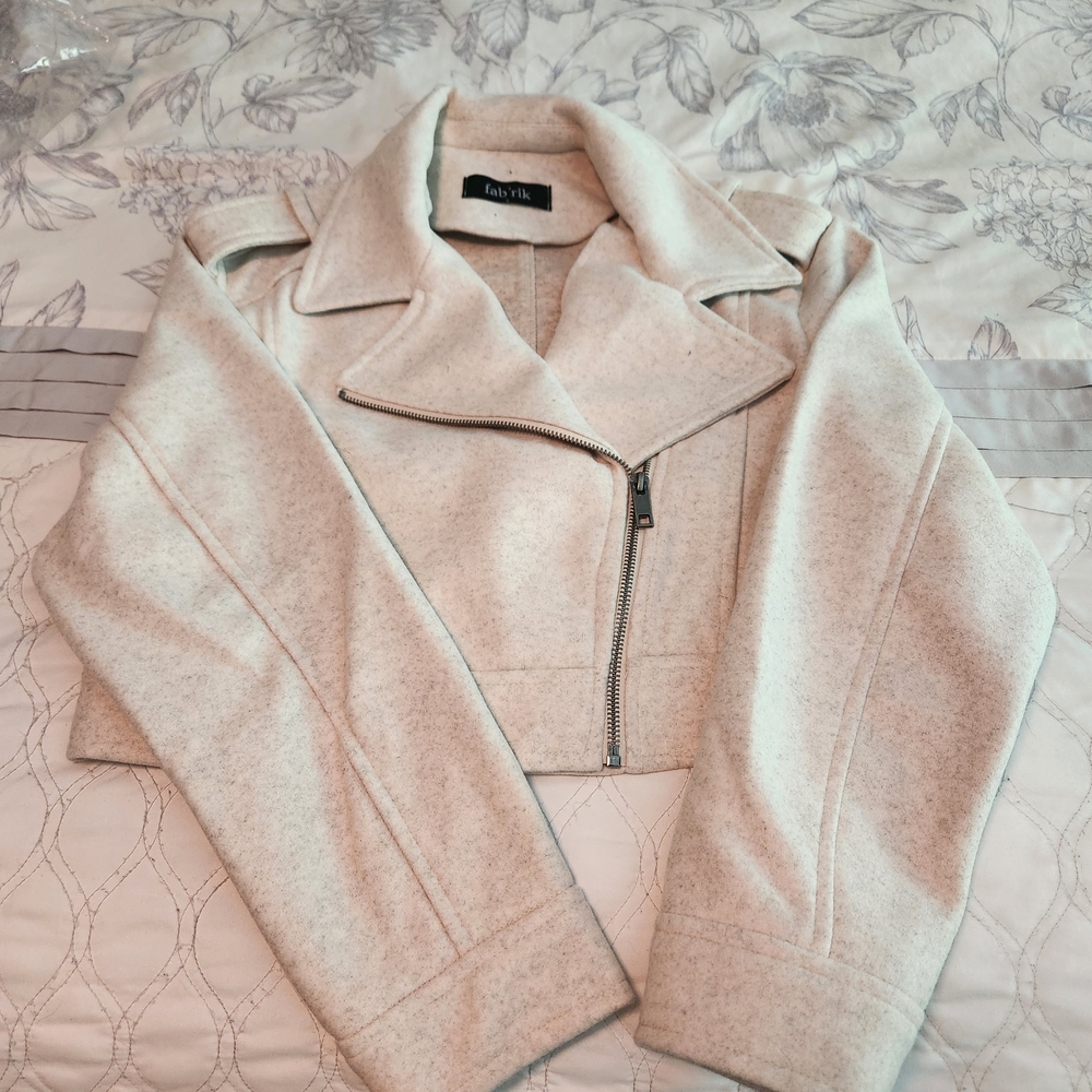 Cream Moto Jacket